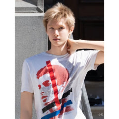 Martin Same Portrait Print Short-sleeved T-shirt