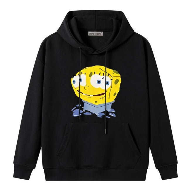 SEONGHYEON Same Style Black Pullover Hoodie
