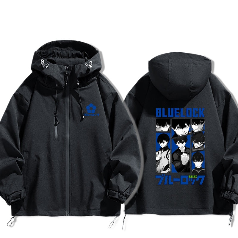 Nagi Anime Print Zipper Spring and Autumn Jacket