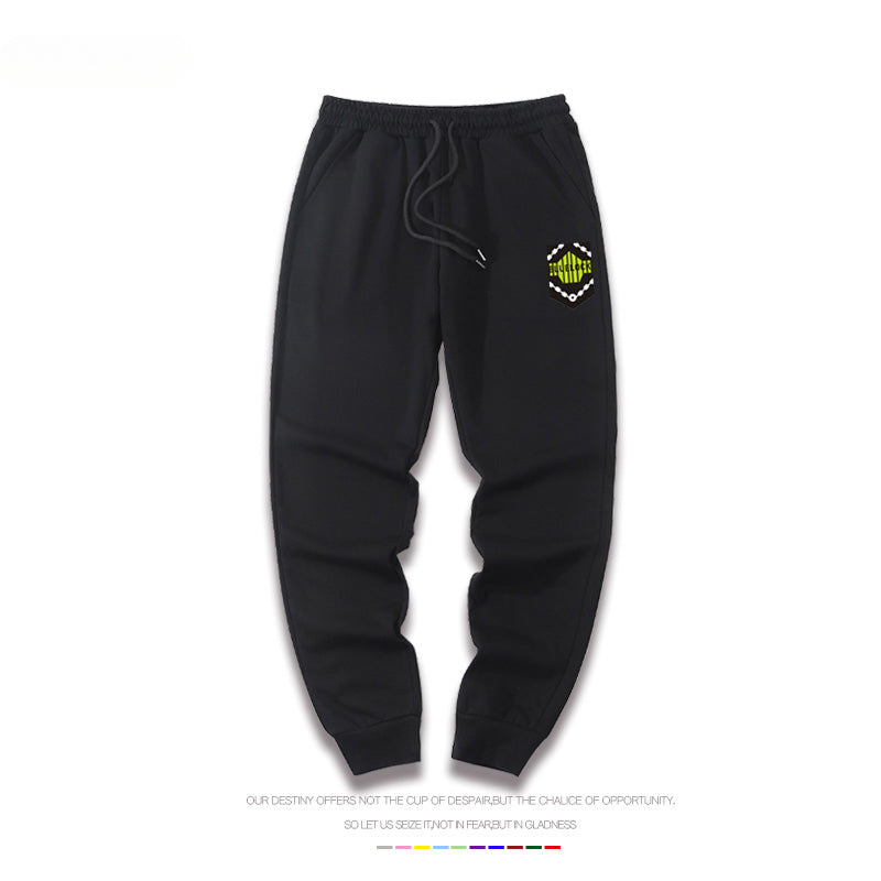 Casual Anime Logo Drawstring Sweatpants