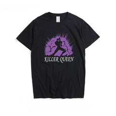 Unisex JOJO Killer Queen Printed Short Sleeve T-shirt