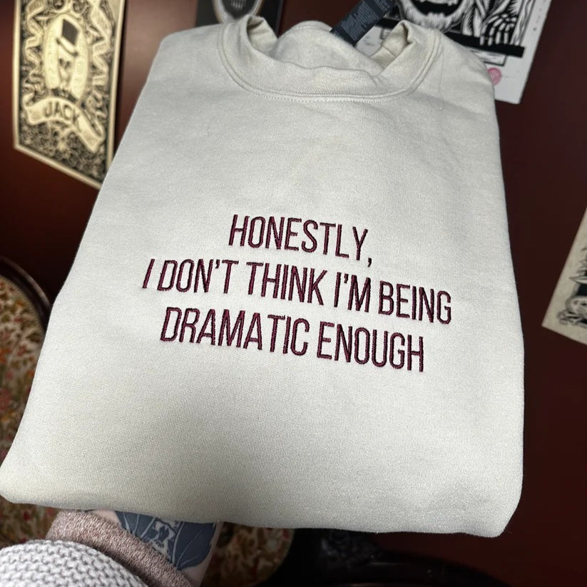 Dramatic Embroidered Sweatshirt