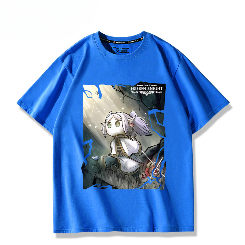 Unisex Anime Pattern Print Short-sleeved T-shirt
