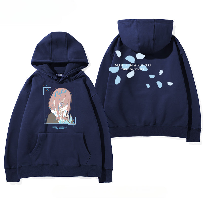 Unisex Nakano Anime Long-sleeved Hoodie