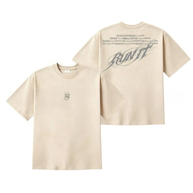 SKZ RUN IT TOUR Printed Tee