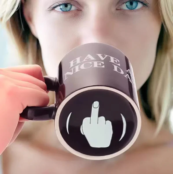 Have A Nice Day Middle Finger Mug