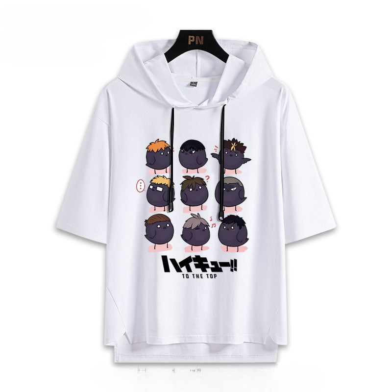 Karasuno High Hinata Hooded T-Shirt