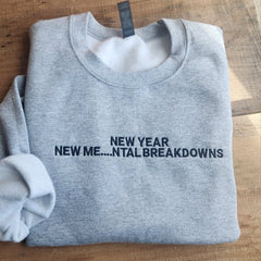 New Year Embroidered Sweatshirt