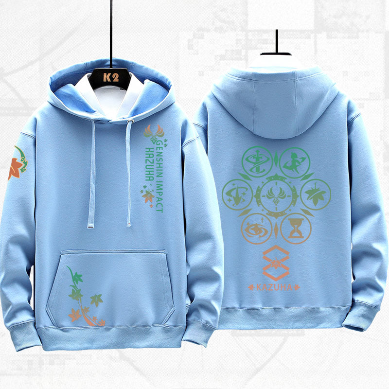 Game Pattern Printed Loose Hoodie