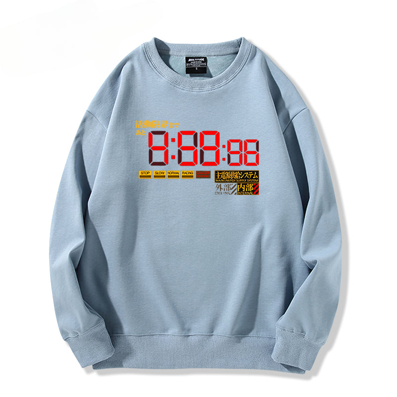 Unisex Anime EVA Crew Neck Sweatshirt