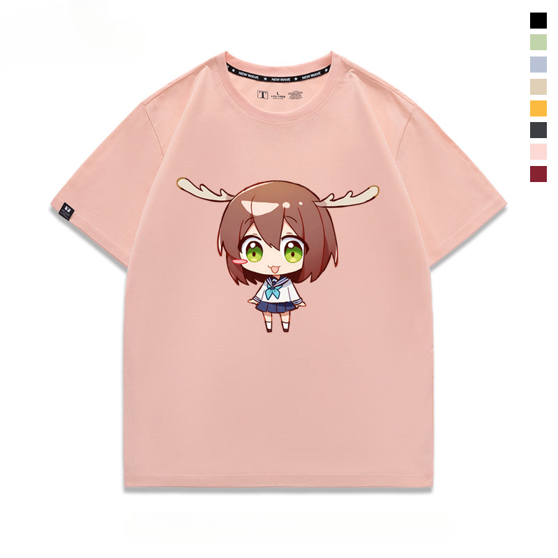 Unisex Anime Cos Short-sleeved T-shirt