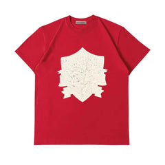 JUHOON Same Style Red Short-sleeved T-shirt