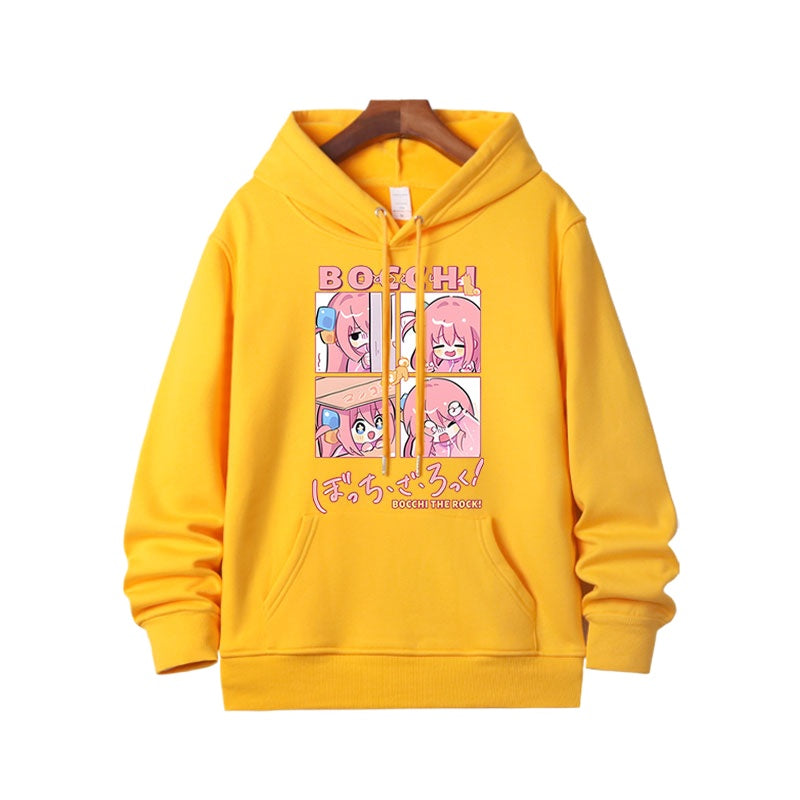 Bocchi Anime Graphic Pullover Hoodie
