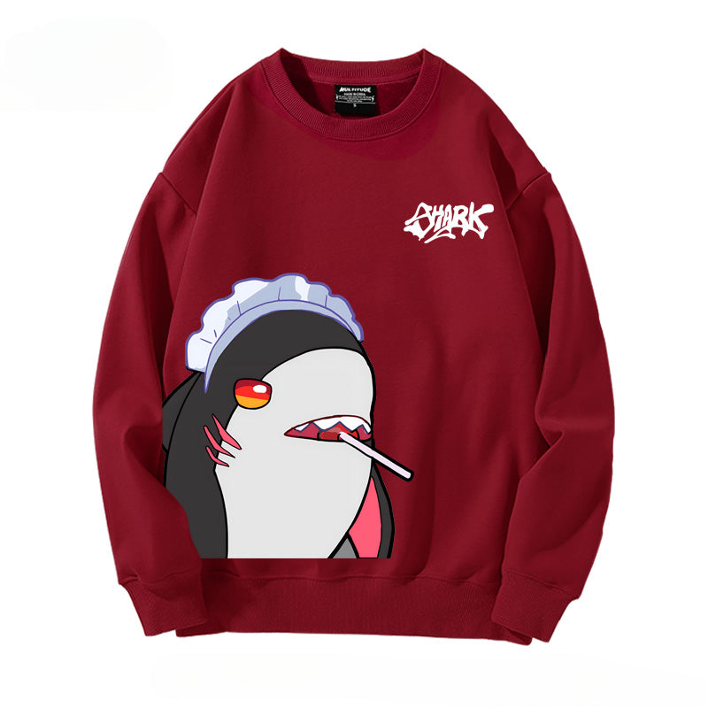 Casual Game Shark Loose Sweatshirt