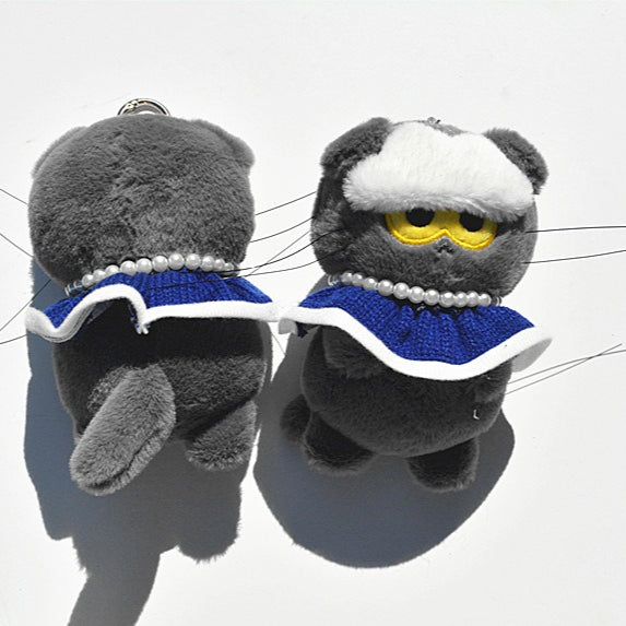 GD Grey Plush Doll Keychain
