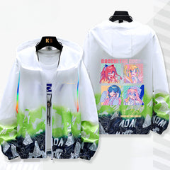 Casual Anime Zipper Sunscreen Thin Jacket