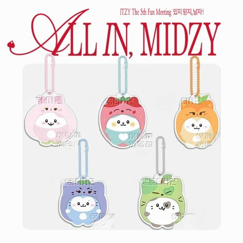 ITZY FM Acrylic Keychain Pendant Set