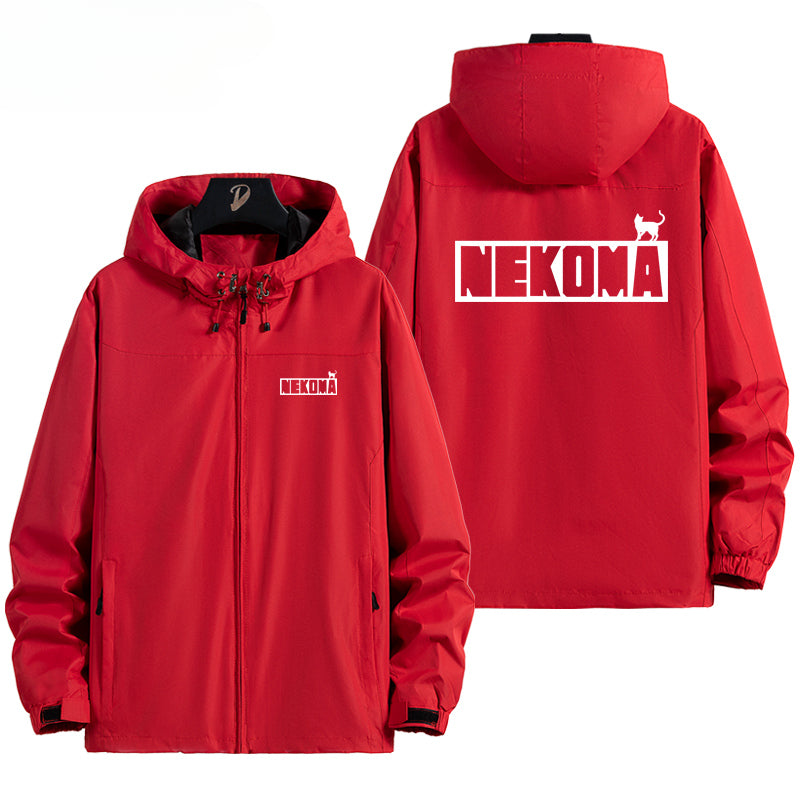 Chic Nekoma Anime Zipper Thin Jacket