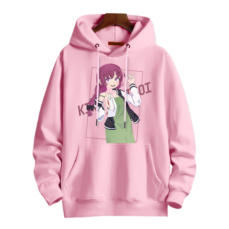 Casual Anime Graphic Print Cos Hoodie
