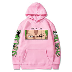 Unisex Zoro Graphic Print Relaxed Fit Hoodie