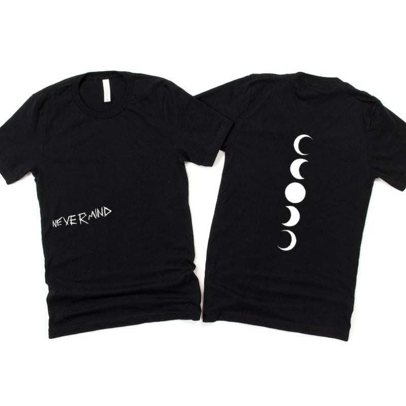 Never Mind Moon Phase Kpop Tattoo T-Shirt