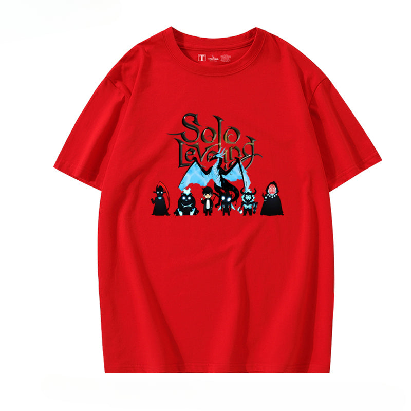 Trendy Anime Print Short-sleeved T-shirt