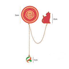 Chic Nekoma Brooch Lanyard