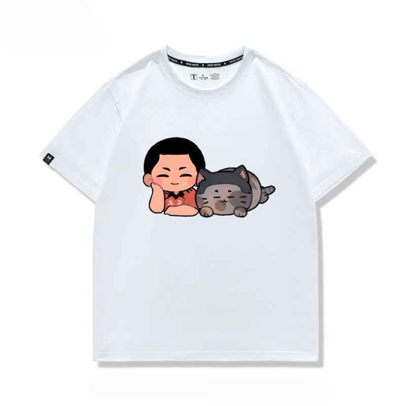 Women's Cute Anime Short-sleeved T-shirt