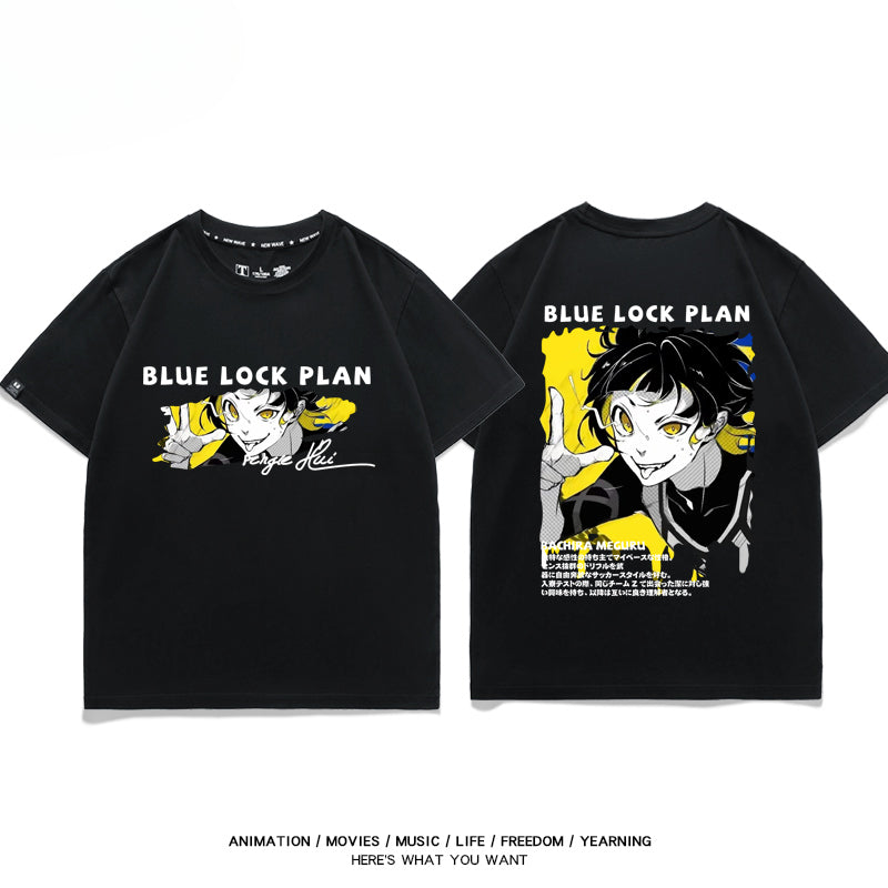 Casual Anime Print Short-sleeved T-shirt