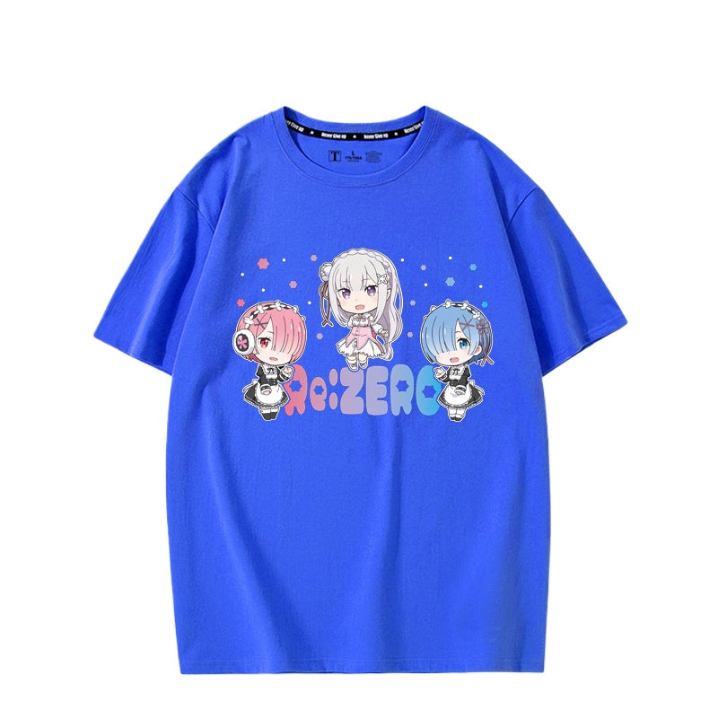 Unisex Anime Print Short Sleeve T-Shirt