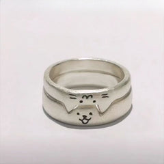 Matching Cat and Dog Couple Rings