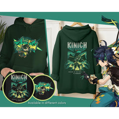 Kinich Themed Graphic Hoodie Top