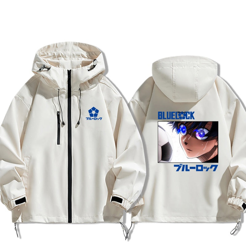 Nagi Anime Print Zipper Spring and Autumn Jacket