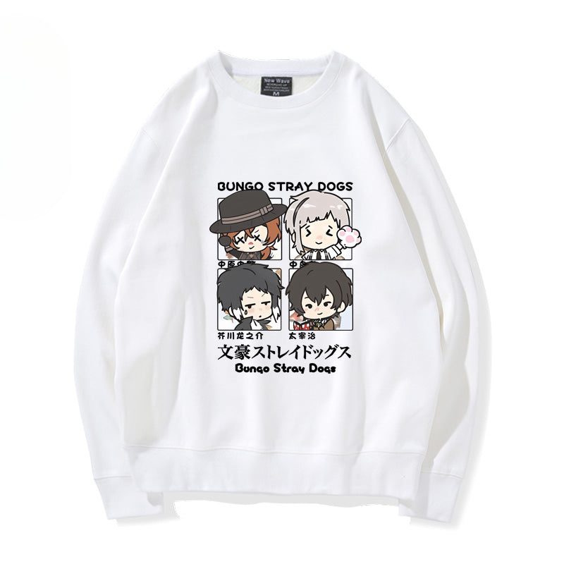 Casual Anime Pullover Round Neck Sweatshirt