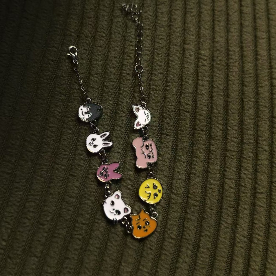 Cute SKZ Members Cartoon Characters Bracelet