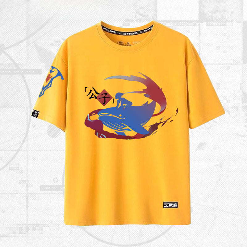 Unisex Game Graphic Cotton Short-sleeved T-shirt