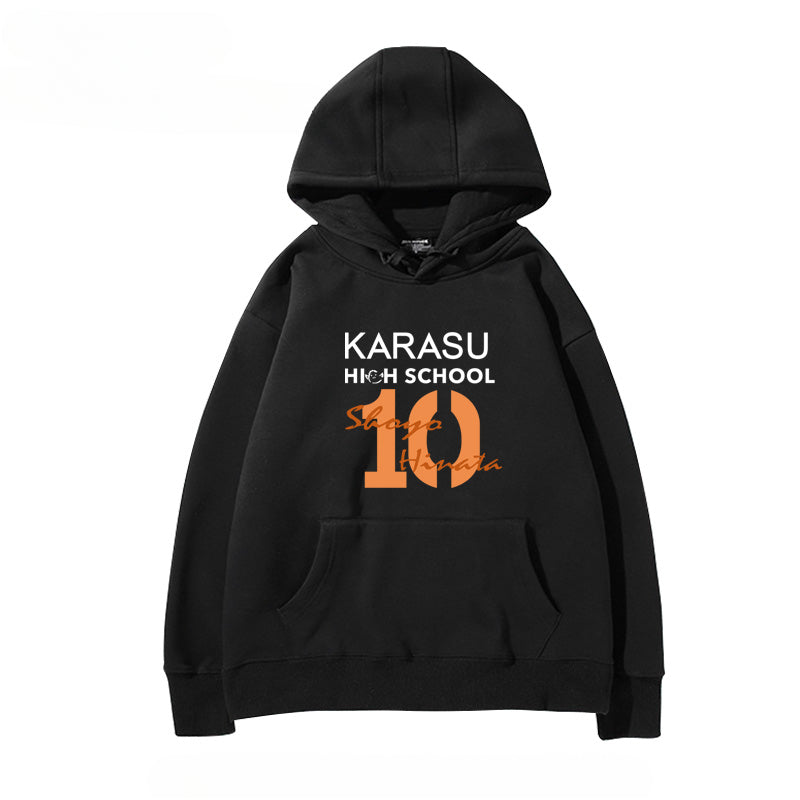Unisex Anime Letter Cos Loose Hoodie