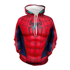 Trendy Men's Spider Digital Print Cos Loose Hoodie