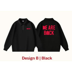 BANGTAN Comeback V-neck Zipper Sweatshirt