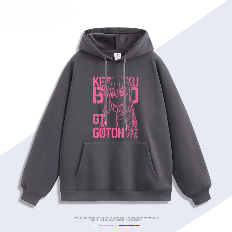 Casual Anime Yamada Print Hoodie