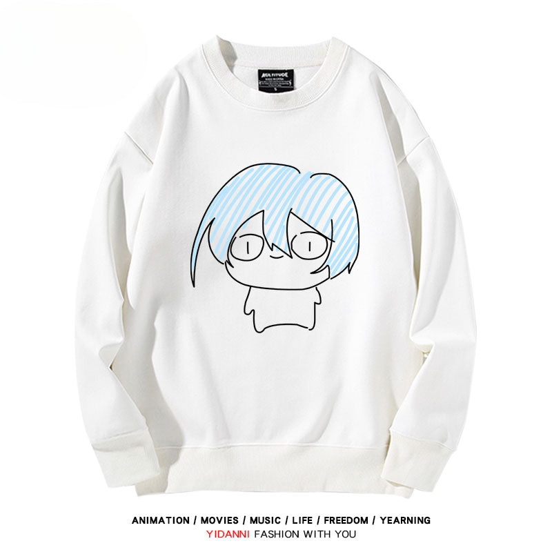 Anime Graffiti Crew Neck Sweatshirt