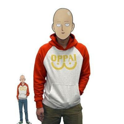Saitama Digital Print Cosplay Zipper Hoodie