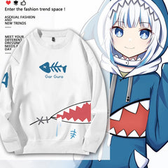 Gawr Gura Loose Long-sleeved Sweatshirt