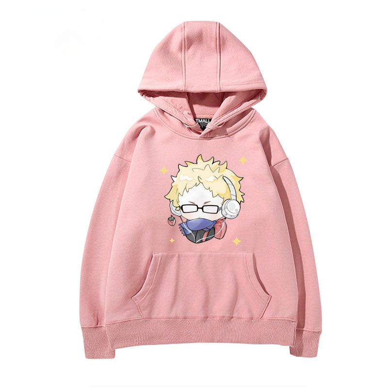 Women's Anime Pattern Print Casual Hoodie