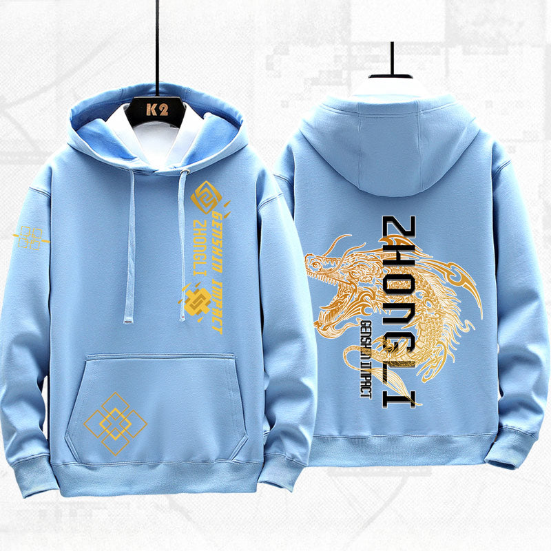Unisex Game ZhongLi Printed Loose Hoodie