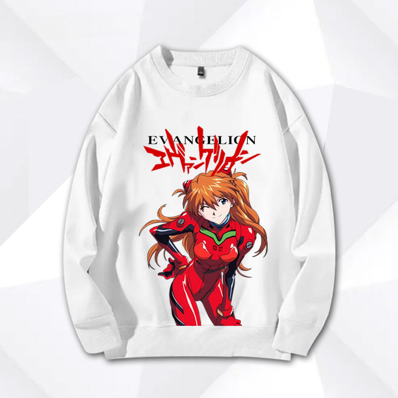 EVA Graphic Print Crew Neck Sweatshirt