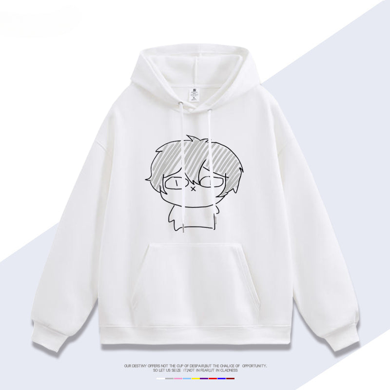 Unisex Trendy Anime Loose Cotton Hoodie