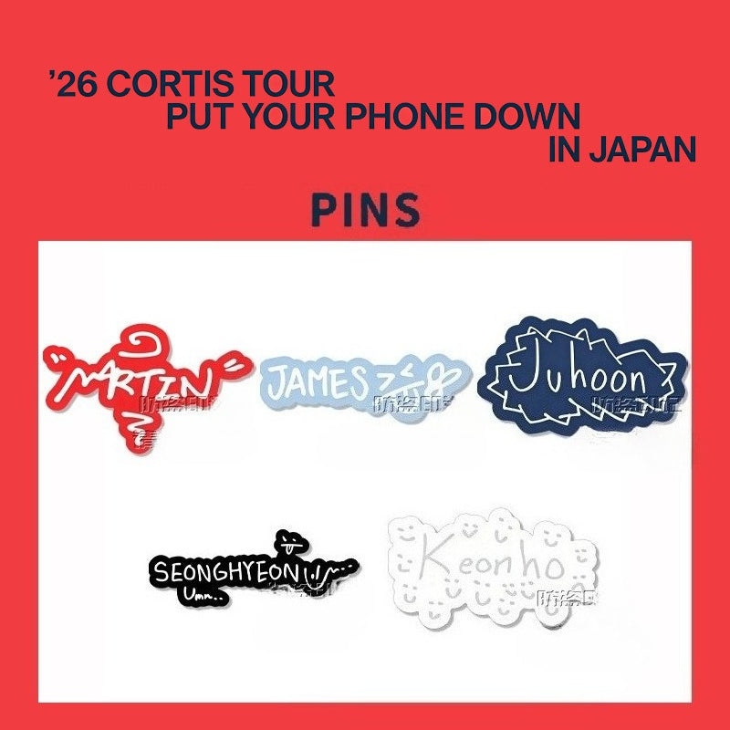 CORTIS PYPD Tour Acrylic Brooch Pins