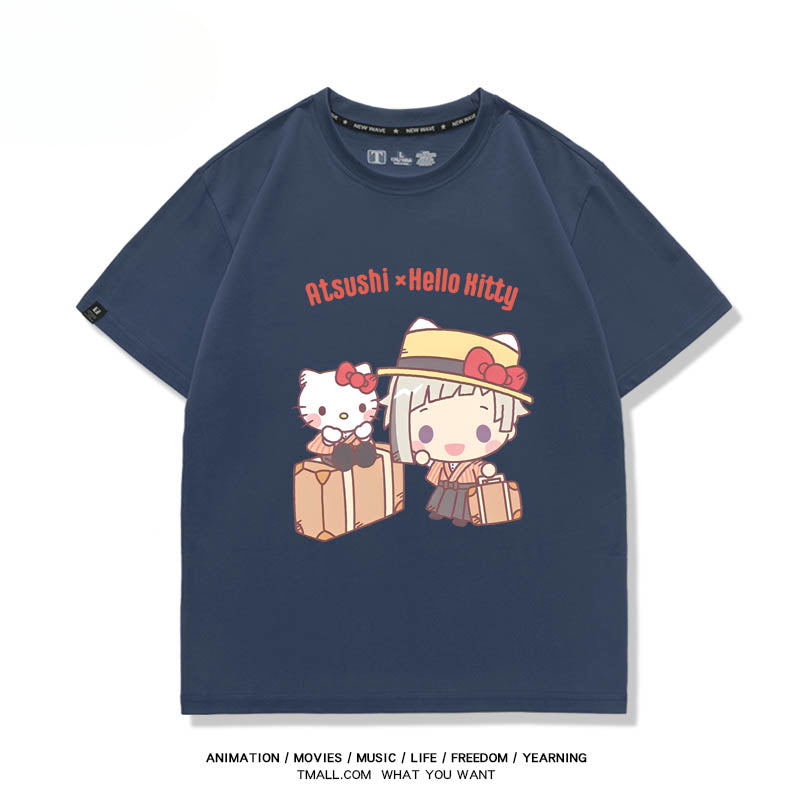 Women's Anime Print Cotton Summer T-shirt