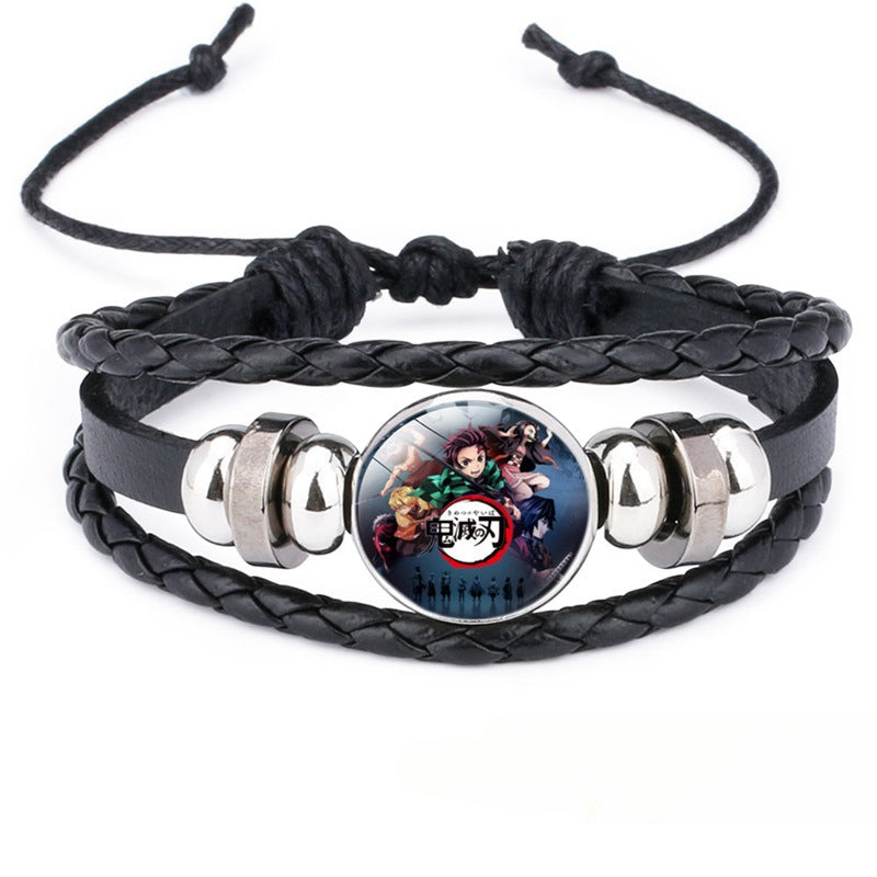 Anime Cowhide Adjustable Bracelet